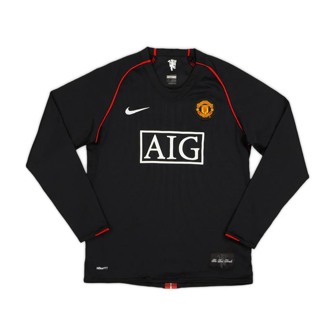 MANCHESTER UNITED 2007/08 RETRO LONG SLEEVE HOME SHIRT
