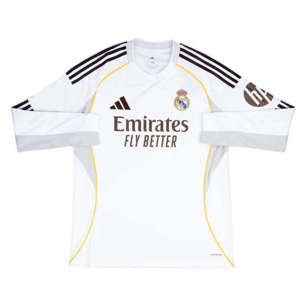 REAL MADRID 2025/26 LONG SLEEVE HOME SHIRT