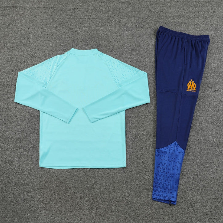 OLYMPIQUE DE MARSEILLE BLUE AND MINT TRACKSUIT